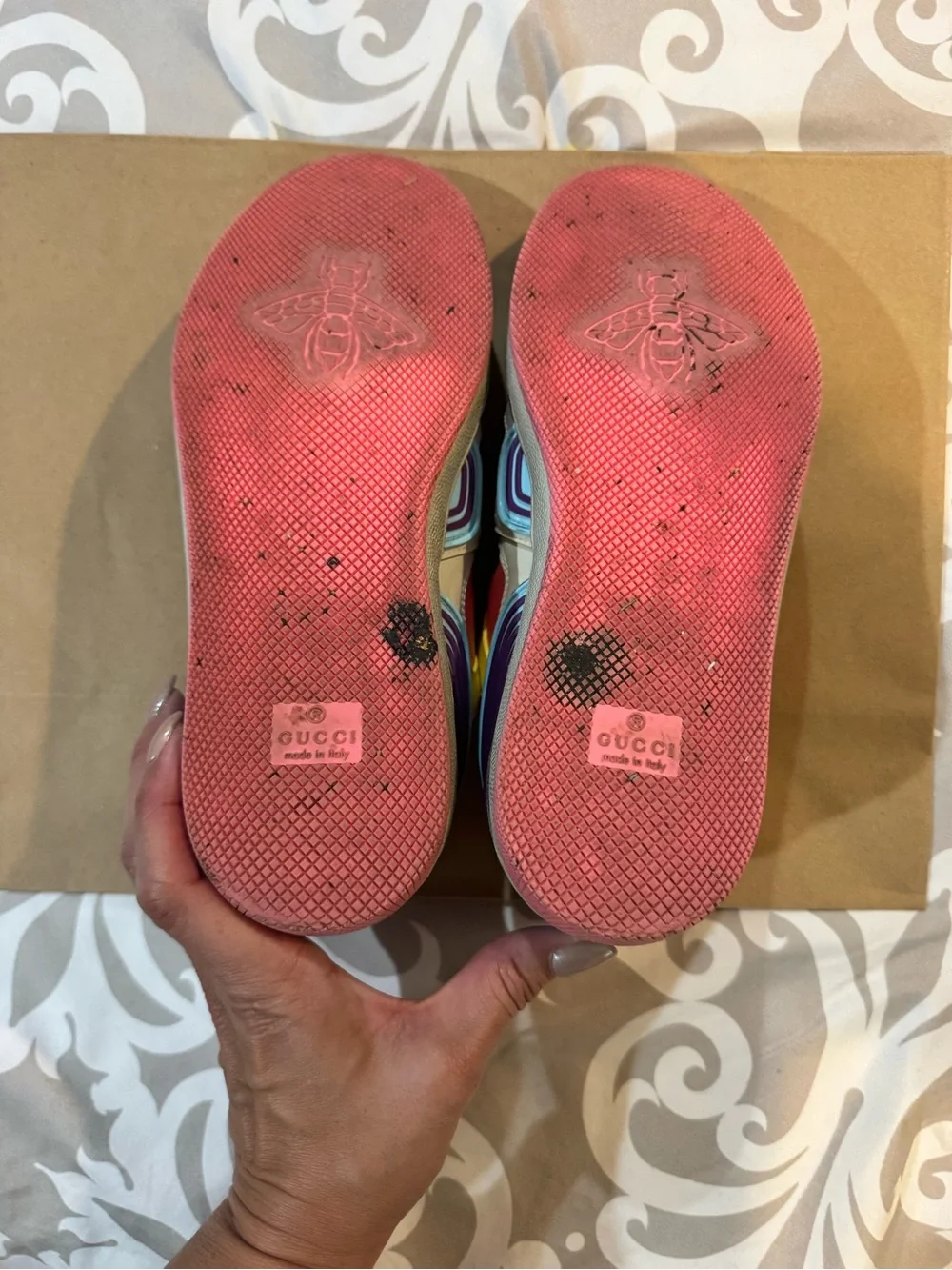 Gucci Pastel Multicolor Low-Top Sneakers - Picture 4 of 9